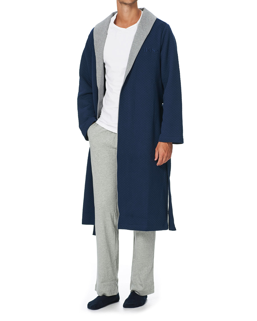 Herre | Pyjamaser og badekåper | BOSS BLACK | BOSS Limited Robe Dark Blue