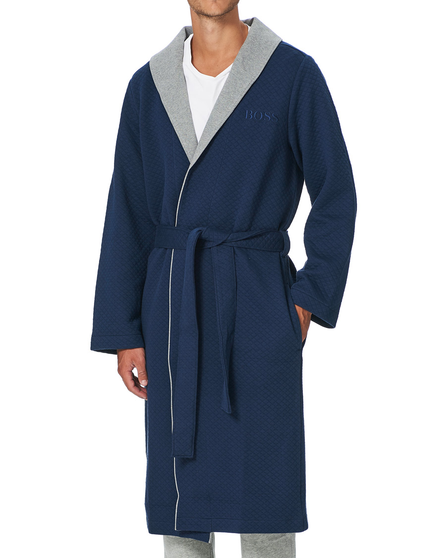 Herre | Pyjamaser og badekåper | BOSS BLACK | BOSS Limited Robe Dark Blue