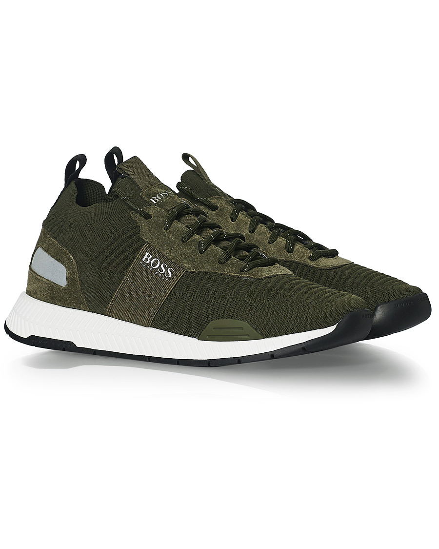 Herre | BOSS Titanum Running Sneakers Dark Green | BOSS BLACK | BOSS Titanum Running Sneakers Dark Green