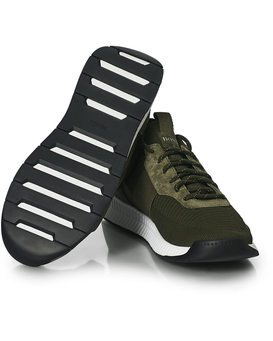 Herre | BOSS Titanum Running Sneakers Dark Green | BOSS BLACK | BOSS Titanum Running Sneakers Dark Green