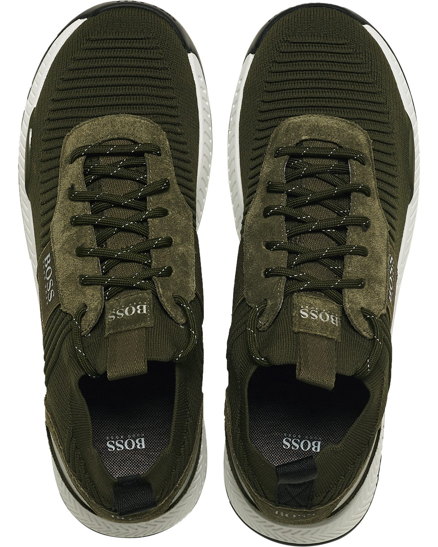 Herre | BOSS Titanum Running Sneakers Dark Green | BOSS BLACK | BOSS Titanum Running Sneakers Dark Green