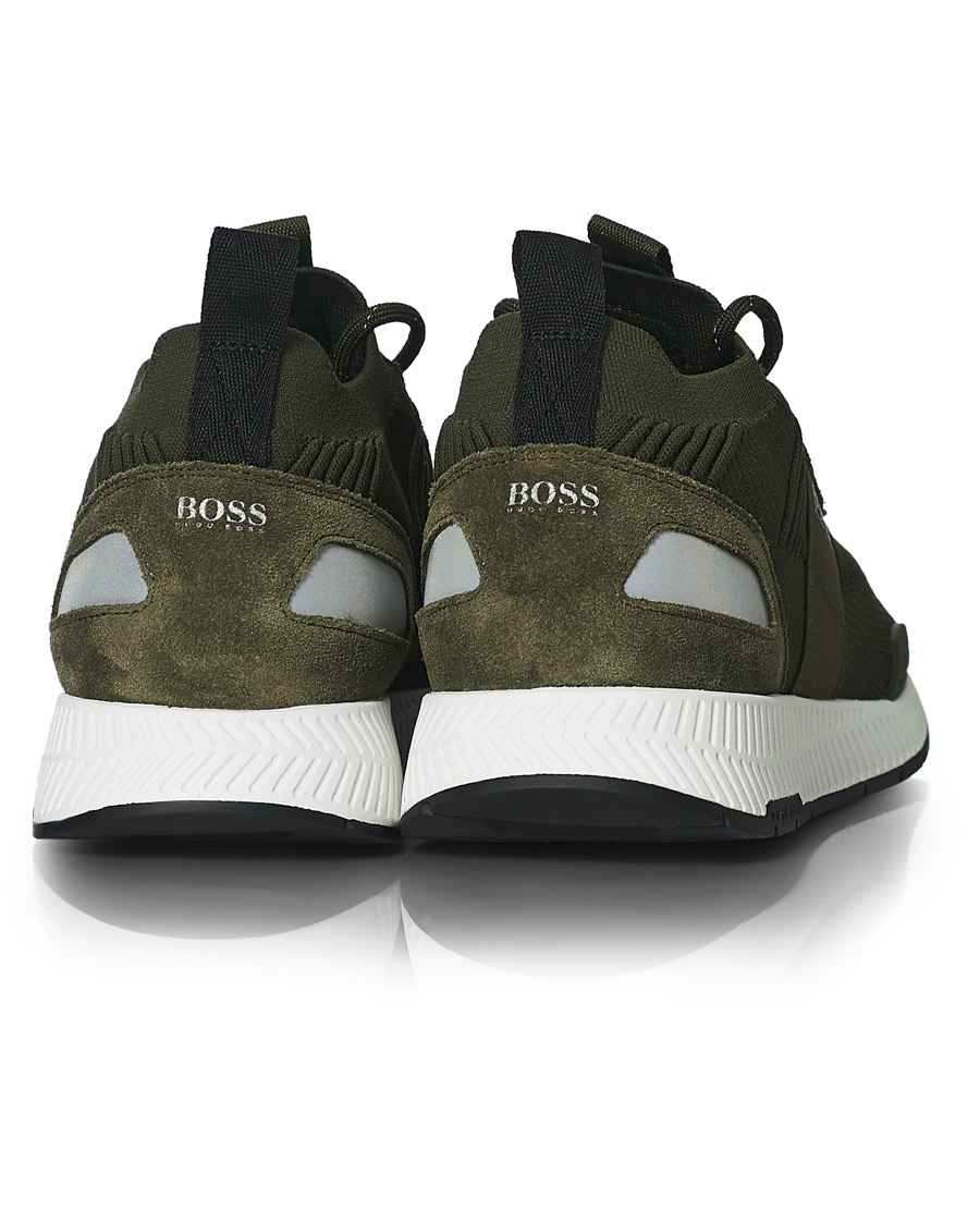 Herre | BOSS Titanum Running Sneakers Dark Green | BOSS BLACK | BOSS Titanum Running Sneakers Dark Green