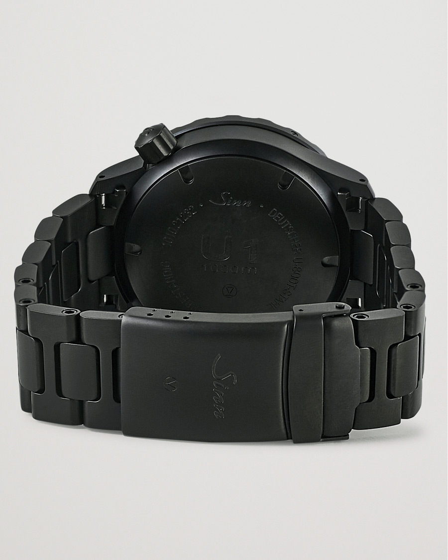 Herre | Sinn U1 Black Hard Coating Diving Watch 44mm Black | Sinn | U1 Black Hard Coating Diving Watch 44mm Black