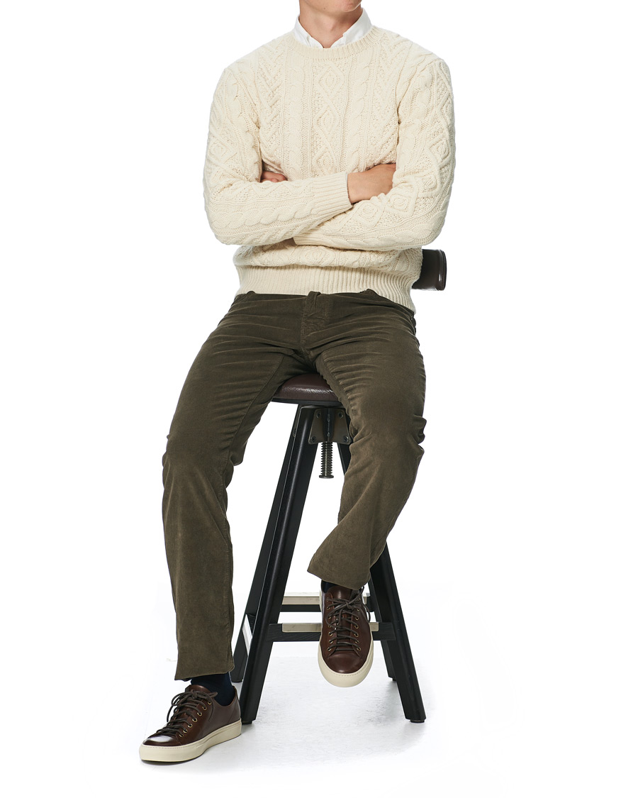 Herre | Bukser | Jacob Cohën | 688 Bard 5-Pocket Corduroy Trousers Brown