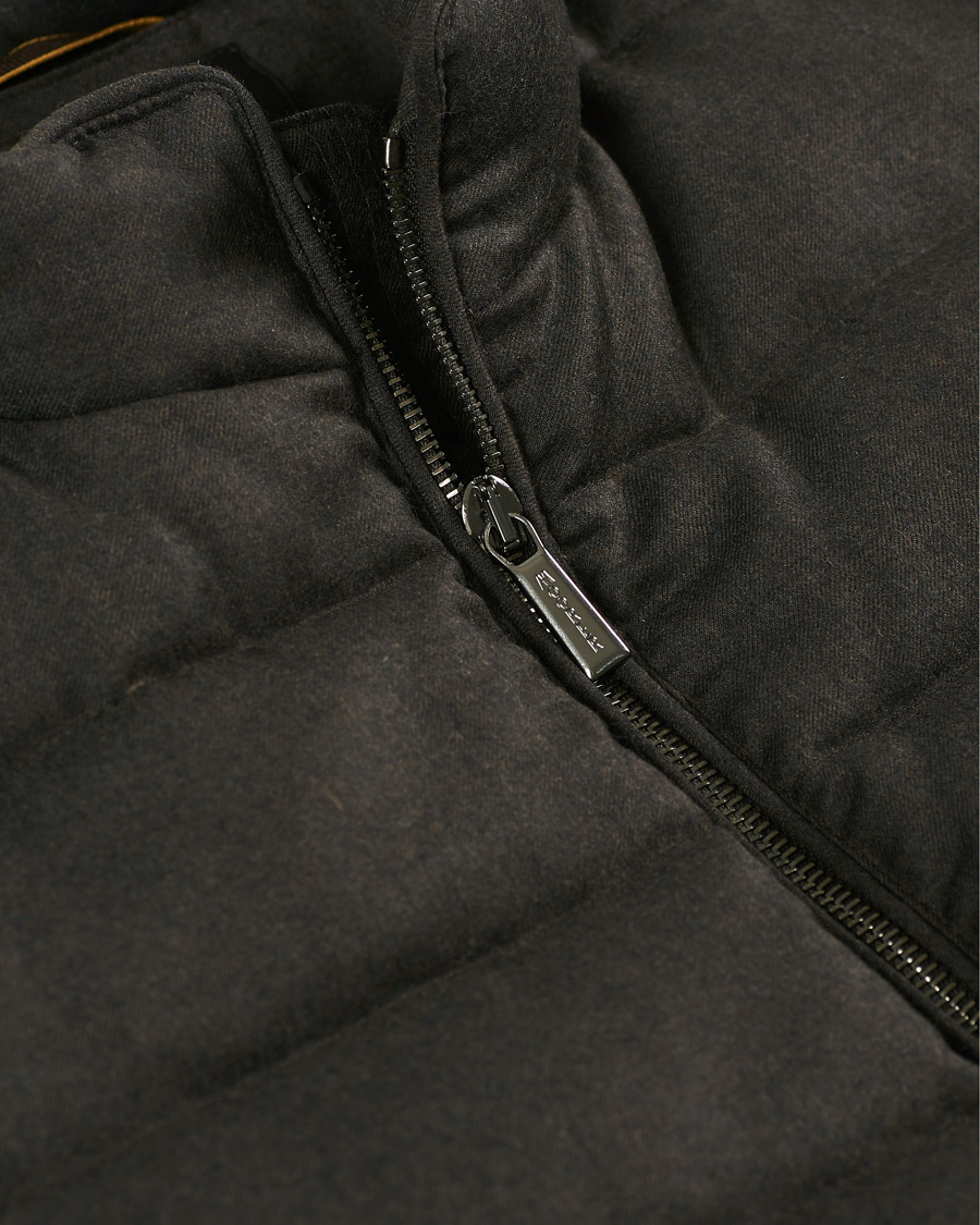 Herre | Jakker | MooRER | Wool/Cashmere Padded Vest Brown