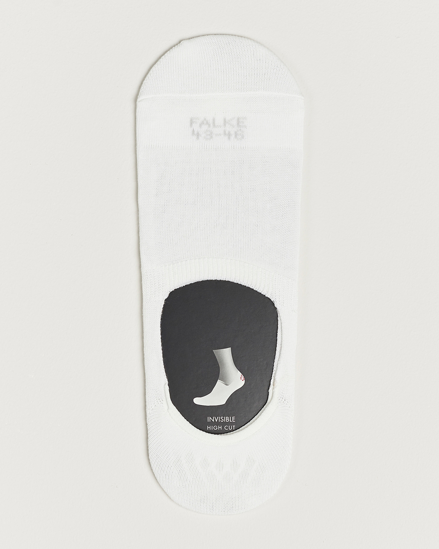 Herre |  | Falke | Casual High Cut Sneaker Socks White