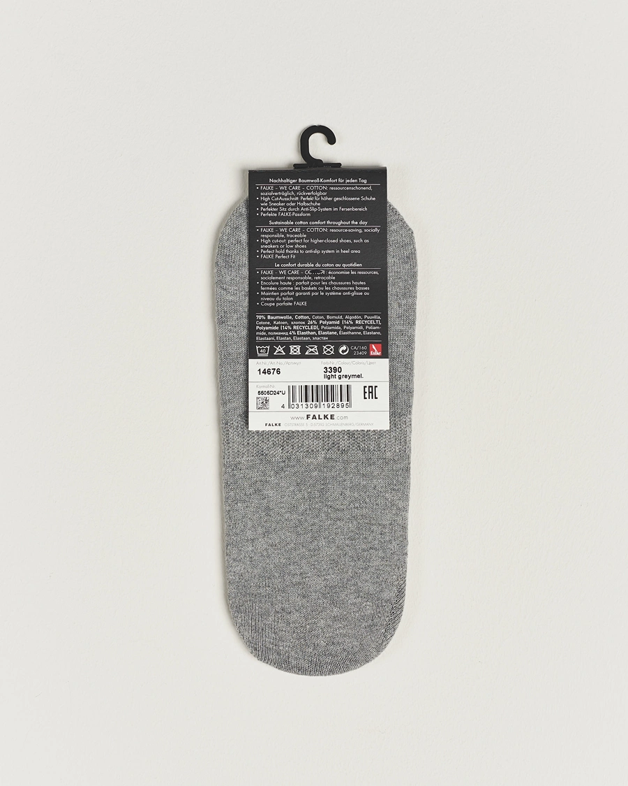 Herre | Undertøy | Falke | Casual High Cut Sneaker Socks Light Grey Melange