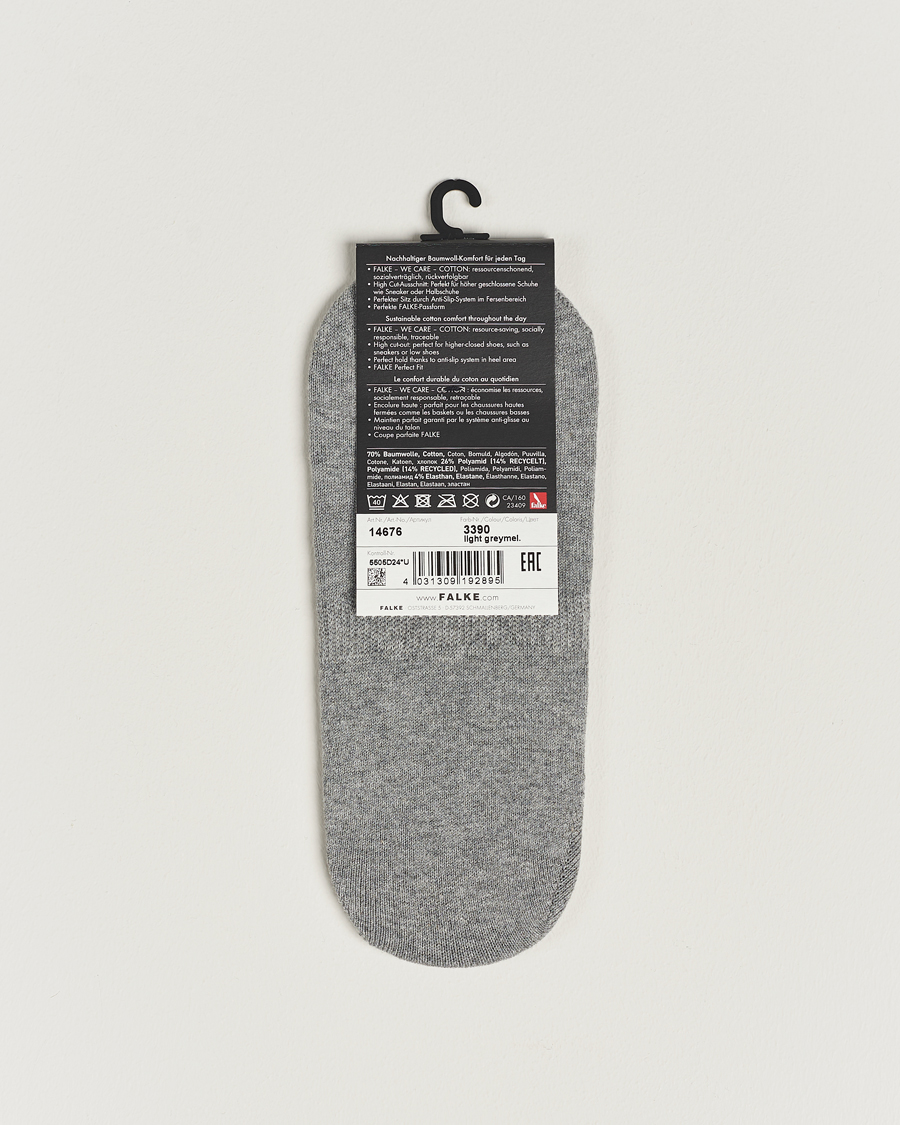 Herre | Sokker | Falke | Casual High Cut Sneaker Socks Light Grey Melange