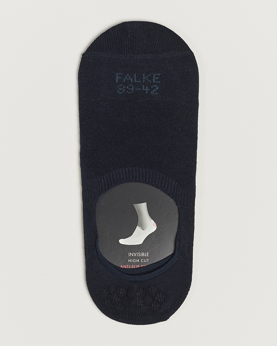 Herre |  | Falke | Casual High Cut Sneaker Socks Dark Navy