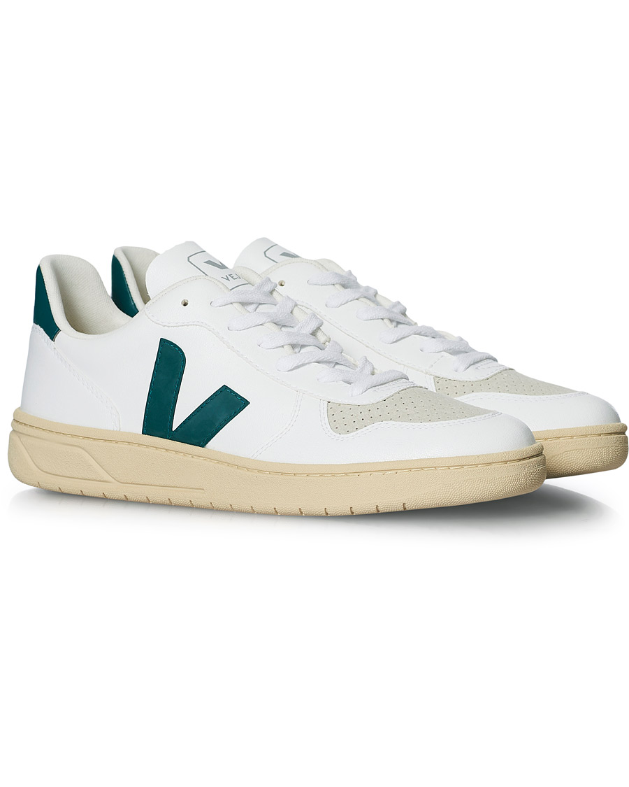 Herre | Veja V-10 Leather Butter Sole Sneaker White Brittany | Veja | V-10 Leather Butter Sole Sneaker White Brittany
