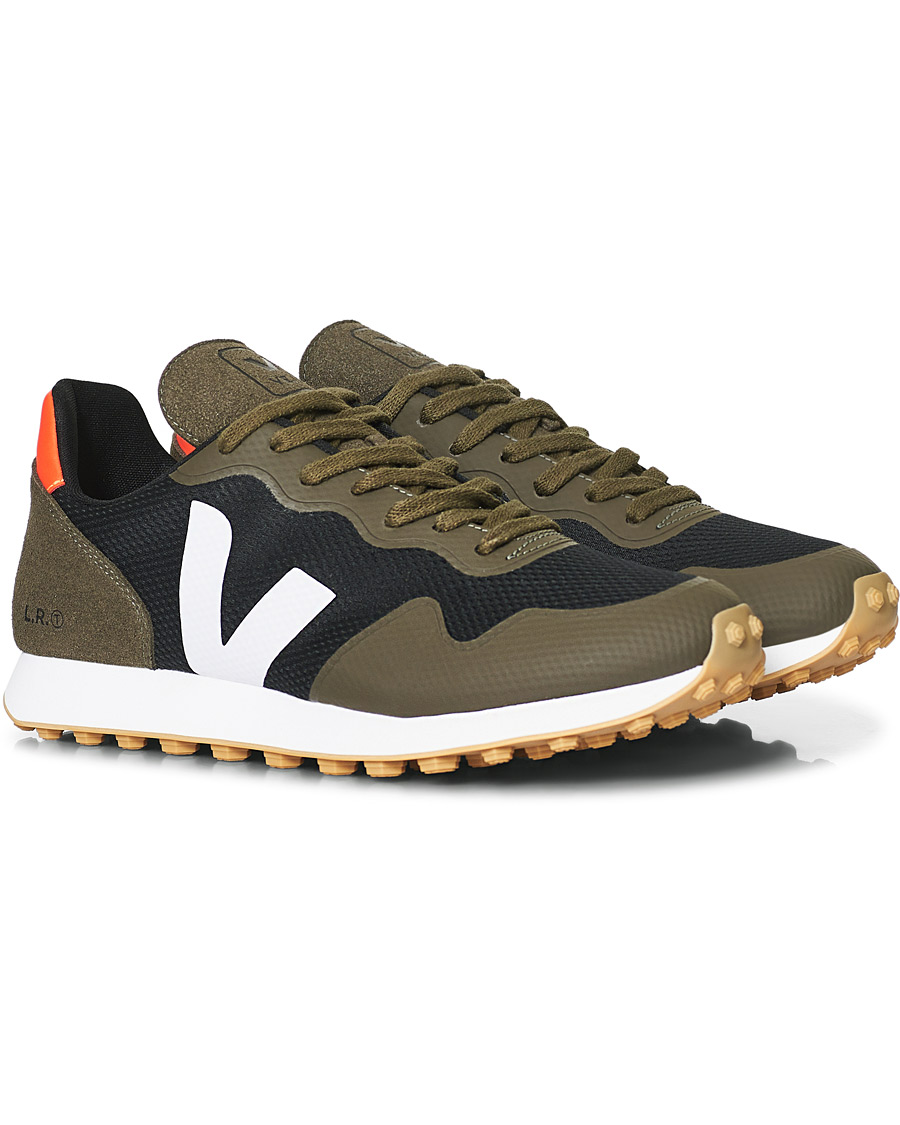 Herre | Veja SDU Vegan Running Sneaker Black/White/Khaki | Veja | SDU Vegan Running Sneaker Black/White/Khaki