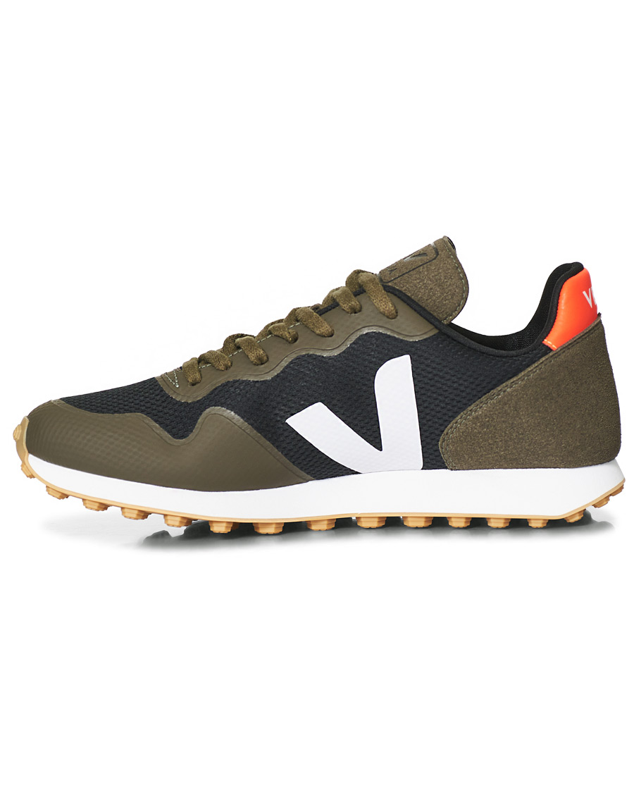 Herre | Veja SDU Vegan Running Sneaker Black/White/Khaki | Veja | SDU Vegan Running Sneaker Black/White/Khaki