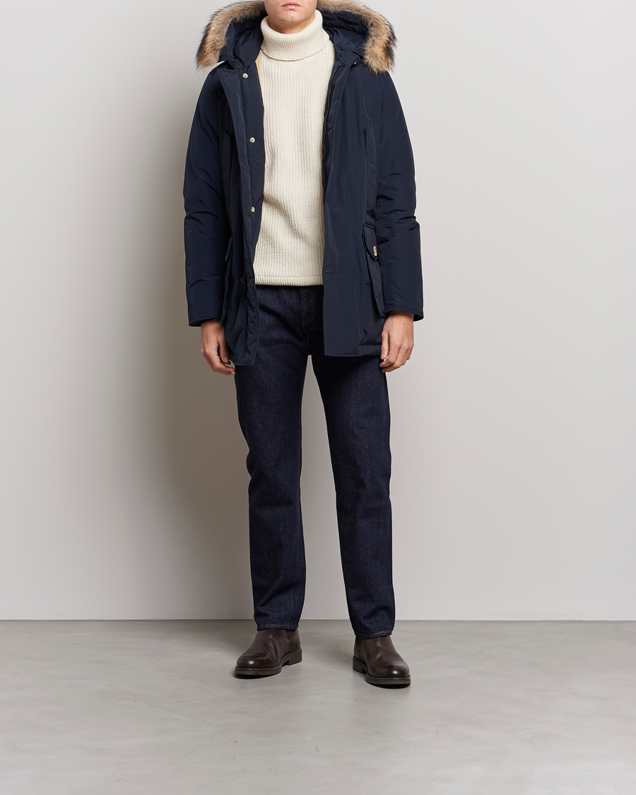 Herre | Jakker | Woolrich | Arctic Parka DF Melton Blue