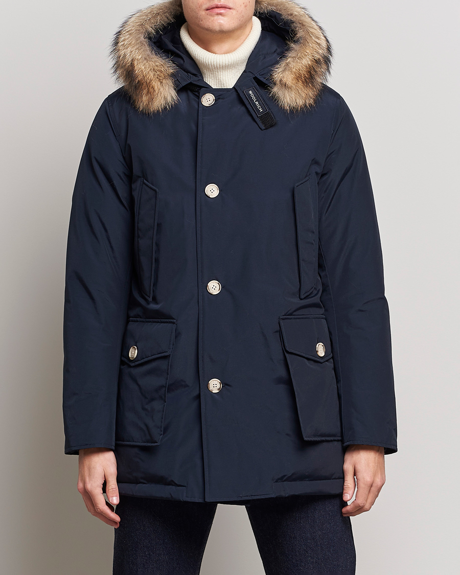 Herre | Jakker | Woolrich | Arctic Parka DF Melton Blue