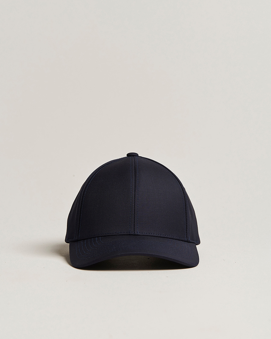 Herre |  | Varsity Headwear | Wool Tech Baseball Cap Navy