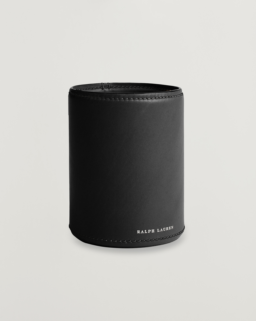 Herre | Til hjemmet | Ralph Lauren Home | Brennan Leather Pencil Cup Black