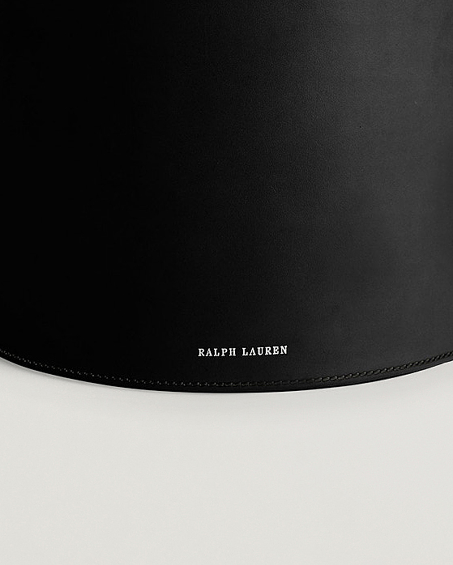 Herre | Ralph Lauren Home | Ralph Lauren Home | Brennan Leather Waste Bin Black