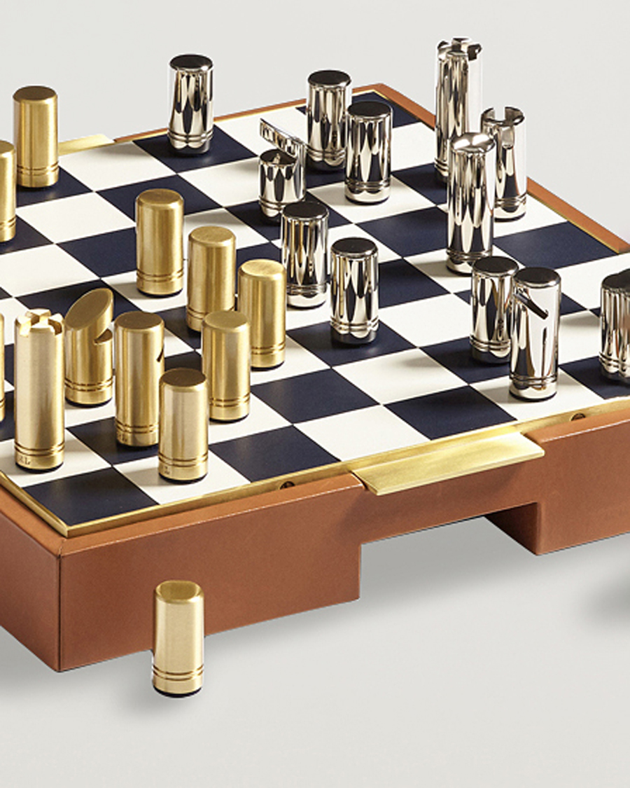 Herre | Ralph Lauren Home Fowler Chess Set Saddle Multi | Ralph Lauren Home | Fowler Chess Set Saddle Multi