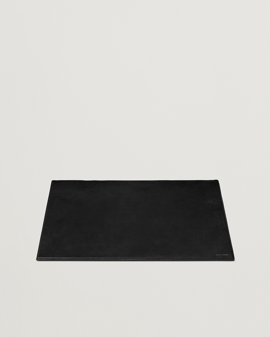 Herre | Til hjemmet | Ralph Lauren Home | Brennan Small Leather Desk Blotter Black