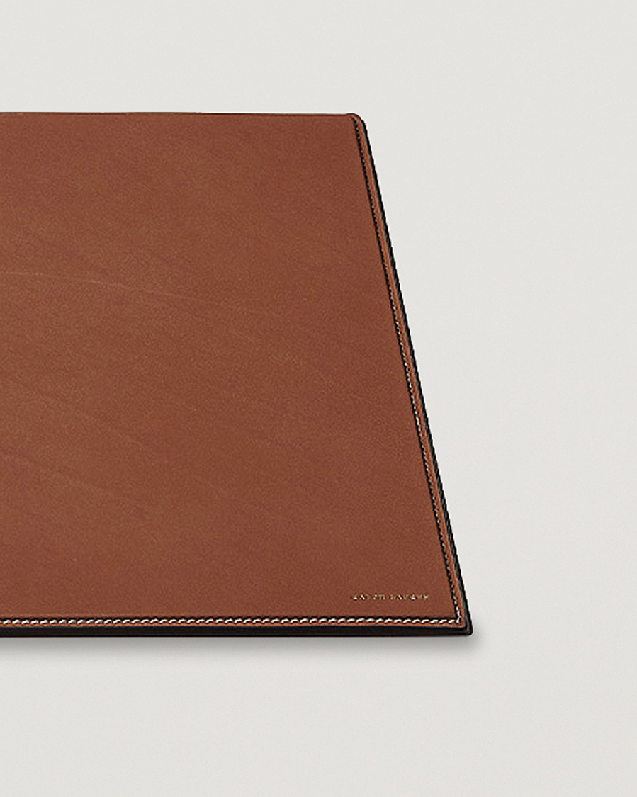 Herr | Ralph Lauren Home | Ralph Lauren Home | Brennan Small Leather Desk Blotter Saddle Brown