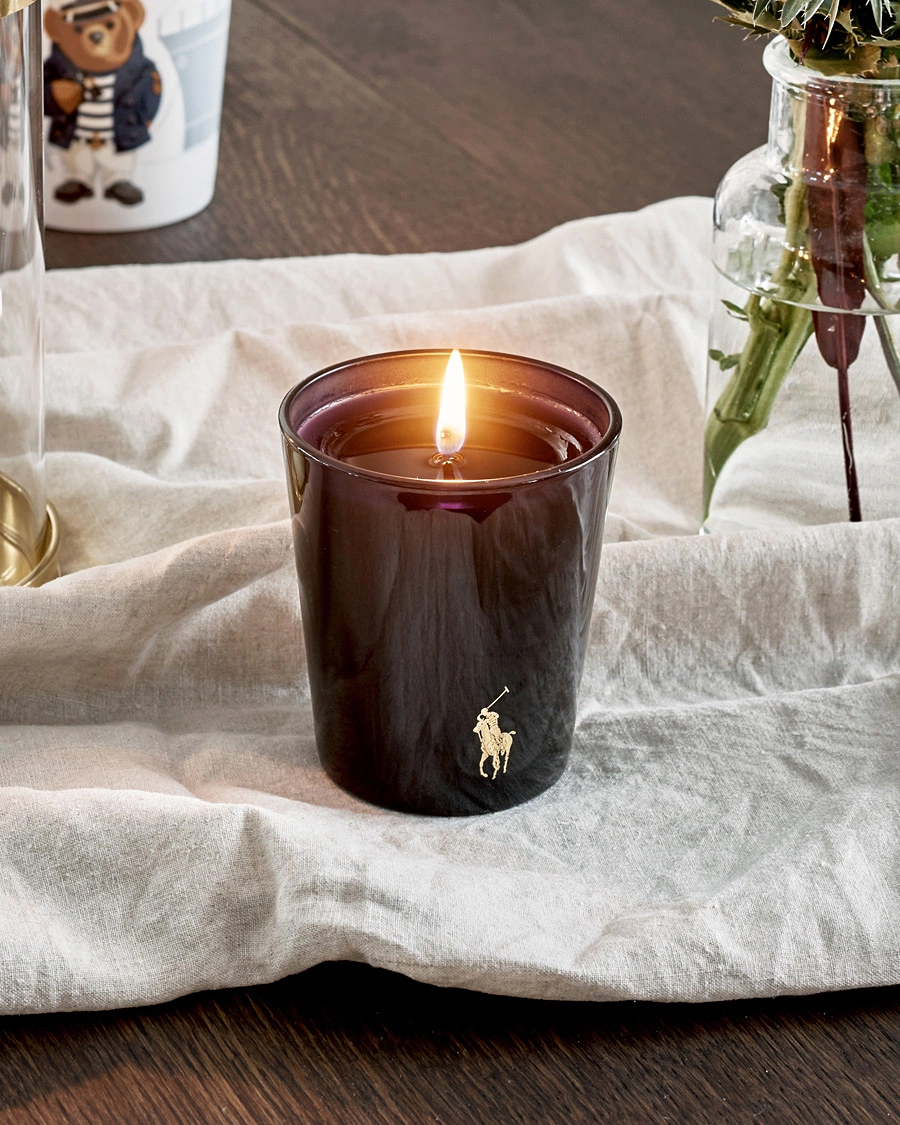 Herre | Duftlys | Ralph Lauren Home | Round Hill Single Wick Candle Navy/Gold