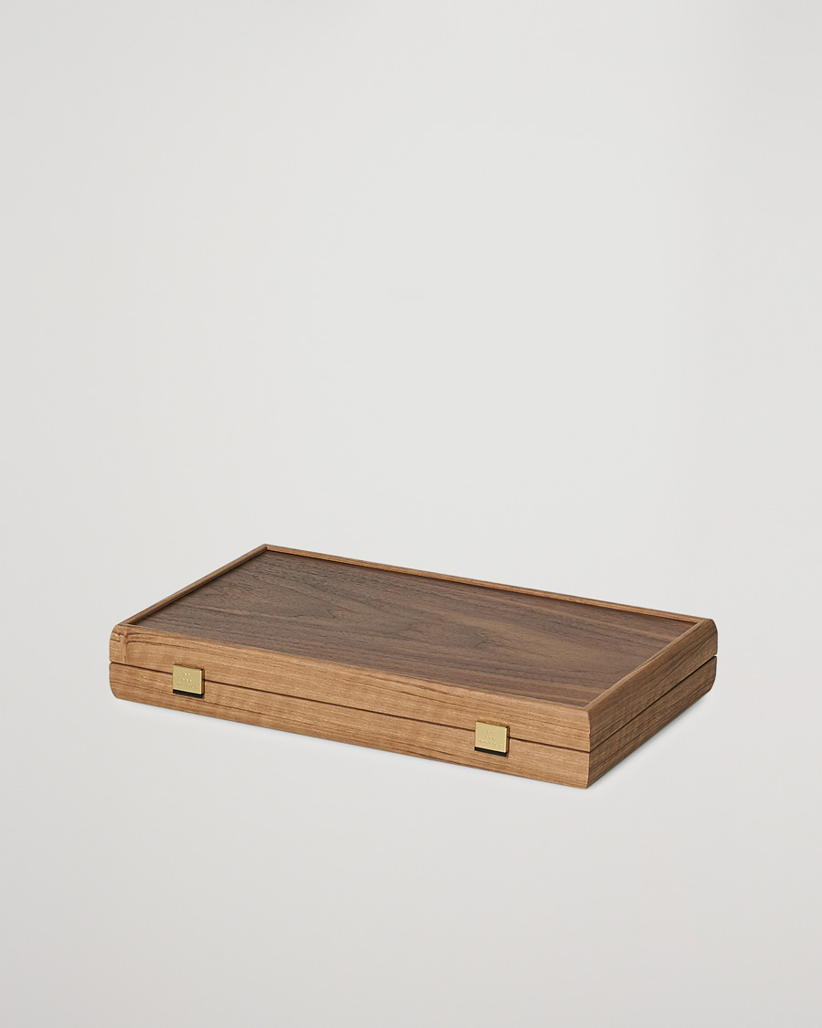 Herr | Gåvor | Manopoulos | American Walnut Backgammon With Side Racks