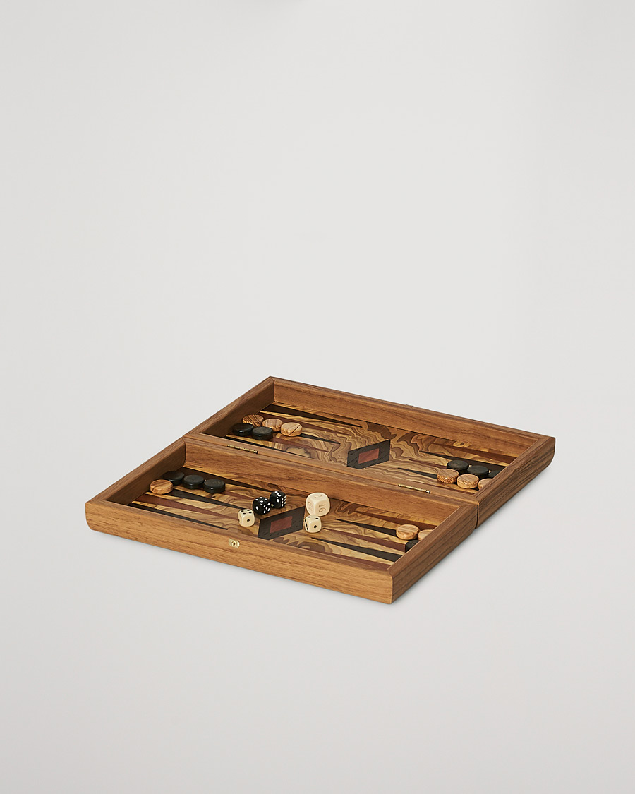 Herre | Spill og fritid | Manopoulos | Olive Burl Small Backgammon