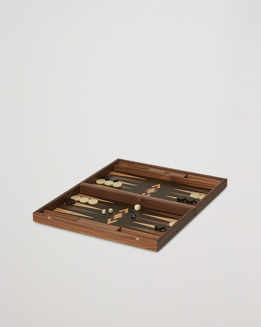 Herre | Manopoulos Walnut Natural Tree Large Backgammon | Manopoulos | Walnut Natural Tree Large Backgammon