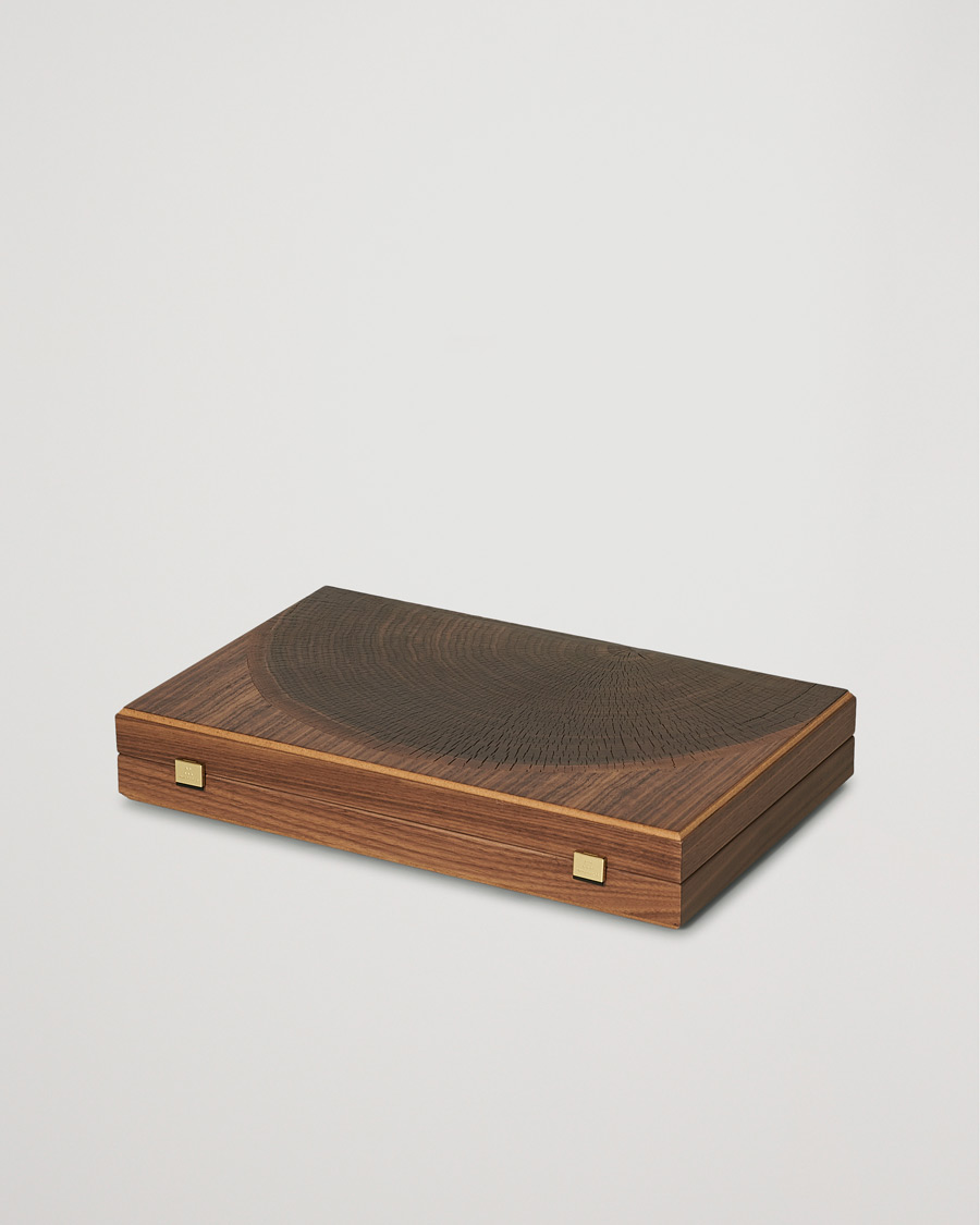 Herre | Manopoulos Walnut Natural Tree Large Backgammon | Manopoulos | Walnut Natural Tree Large Backgammon
