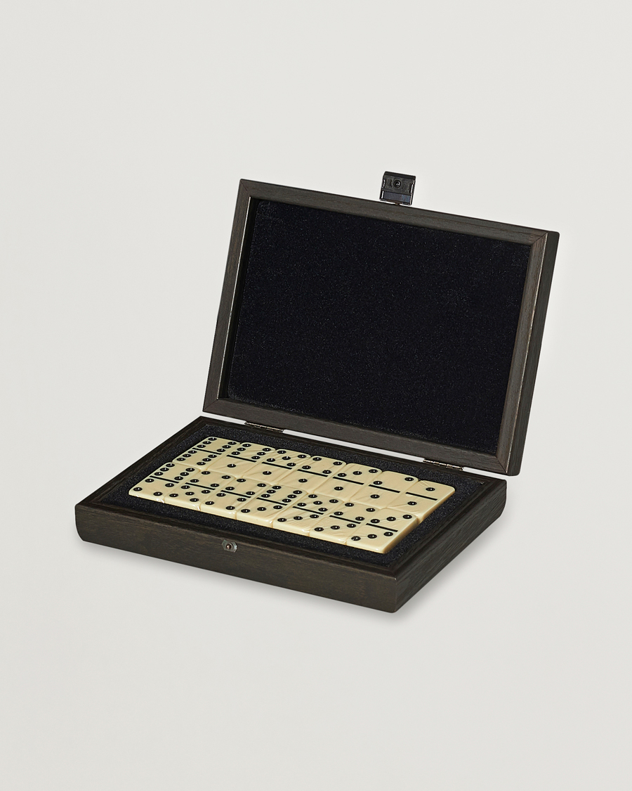 Herre | Manopoulos Wooden Domino Case Black | Manopoulos | Wooden Domino Case Black