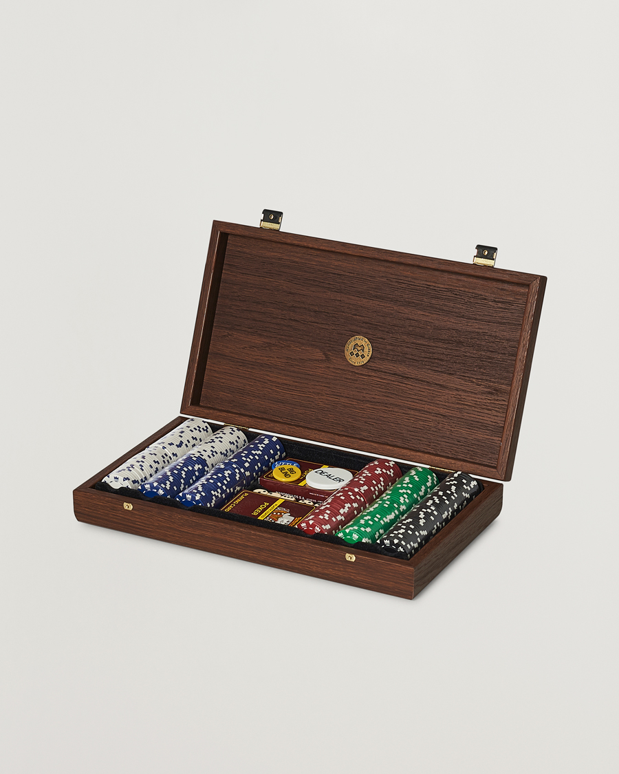 Herre | Spill og fritid | Manopoulos | Walnut Burl Poker Case