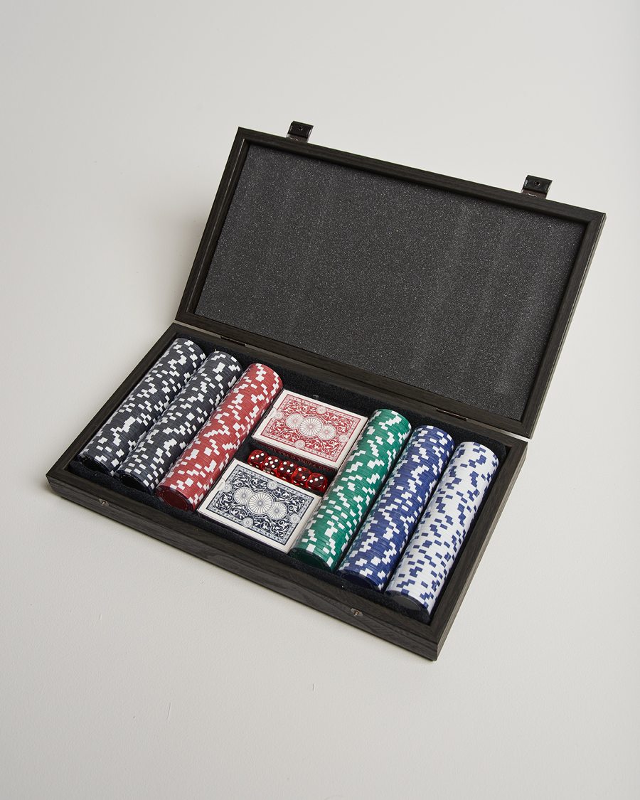 Herre | Manopoulos Wooden Poker Case Black | Manopoulos | Wooden Poker Case Black