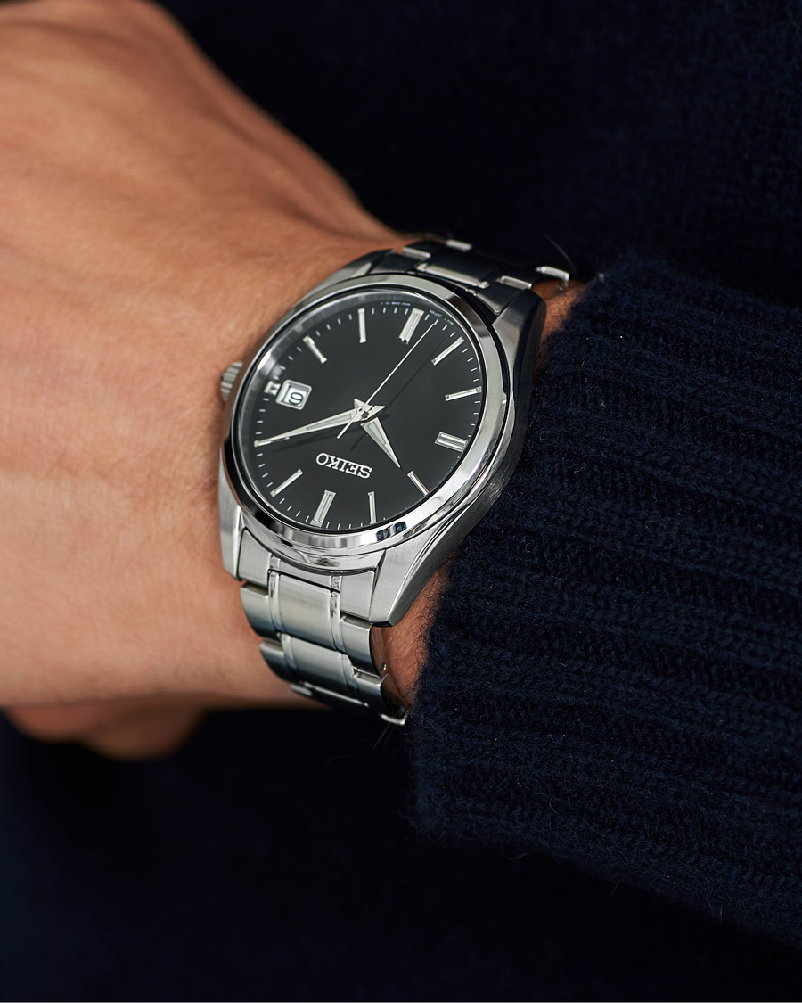Herre | Seiko Sapphire 40mm Steel Black Dial | Seiko | Sapphire 40mm Steel Black Dial