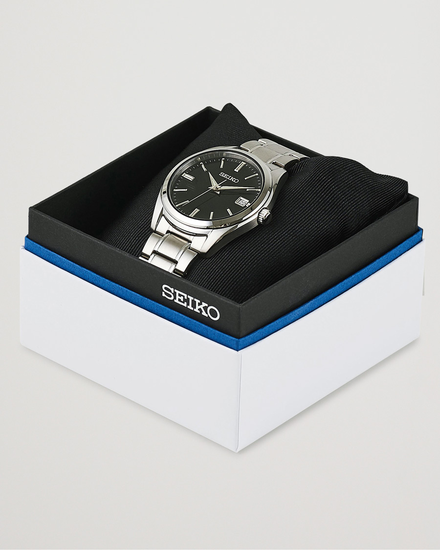 Herre | Seiko Sapphire 40mm Steel Black Dial | Seiko | Sapphire 40mm Steel Black Dial