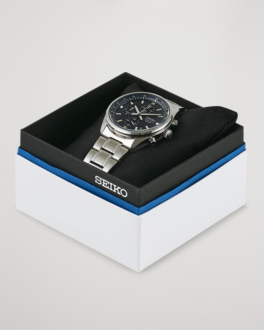 Herre | Seiko Chronograph 42mm Steel Blue Dial | Seiko | Chronograph 42mm Steel Blue Dial