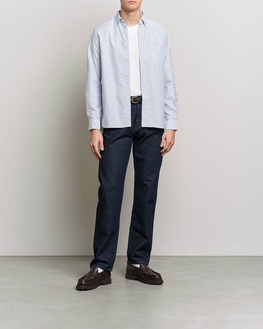 Herre | Oxfordskjorter | BEAMS PLUS | Oxford Button Down Shirt Light Blue Stripe