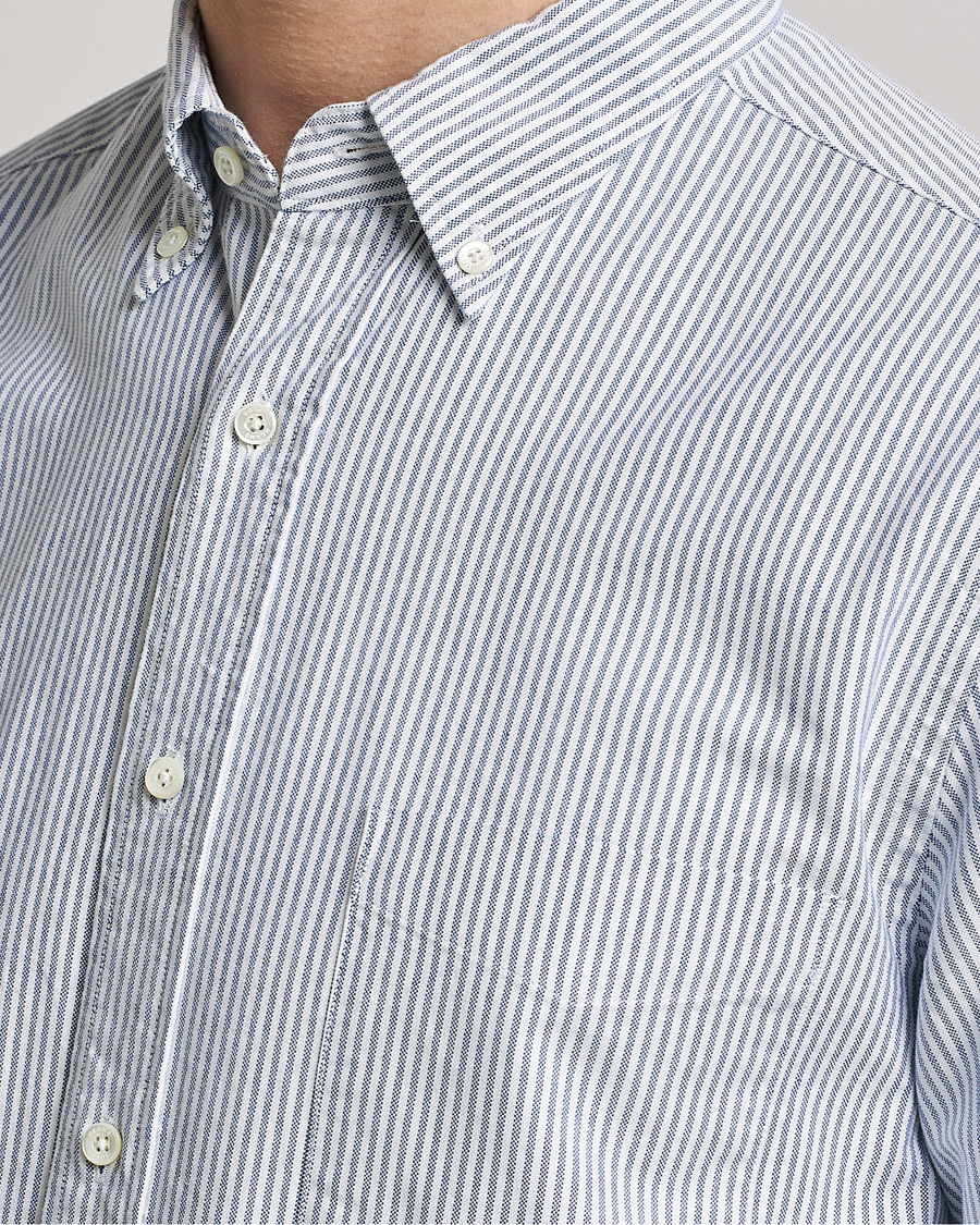 Herre | Skjorter | BEAMS PLUS | Oxford Button Down Shirt Blue Stripe