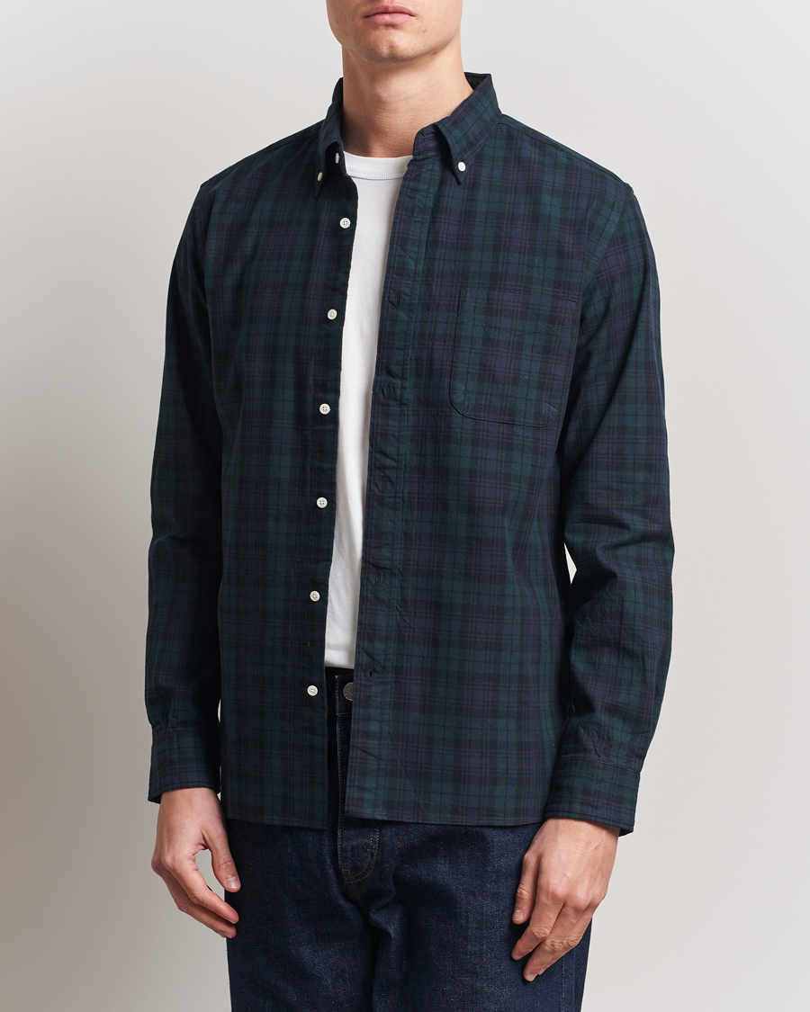 Herre |  | BEAMS PLUS | Tartan Button Down Shirt Blackwatch