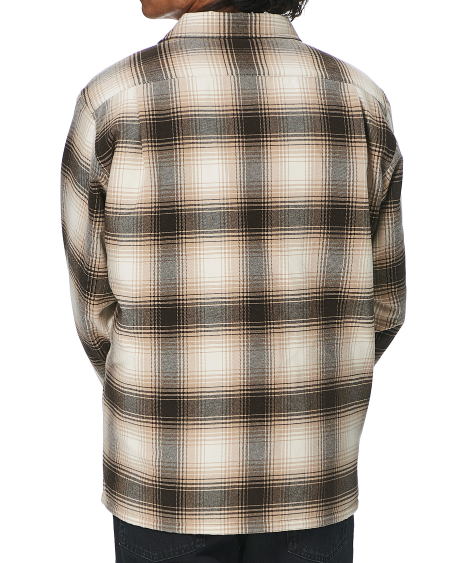 Herre | Jakker | BEAMS PLUS | Quilted Open Collar Jacket Brown Check