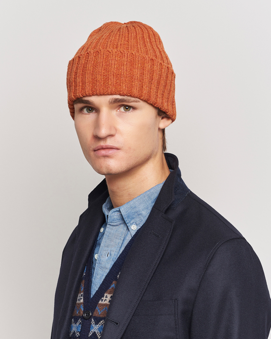 Herre | BEAMS PLUS Wool Watch Cap Orange | BEAMS PLUS | Wool Watch Cap Orange