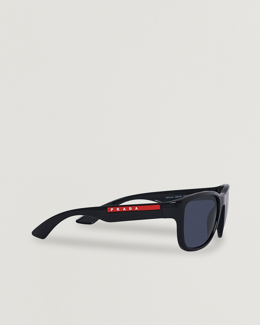 Herre | Prada Linea Rossa 0PS 01US Polarized Sunglasses Black | Prada Linea Rossa | 0PS 01US Polarized Sunglasses Black