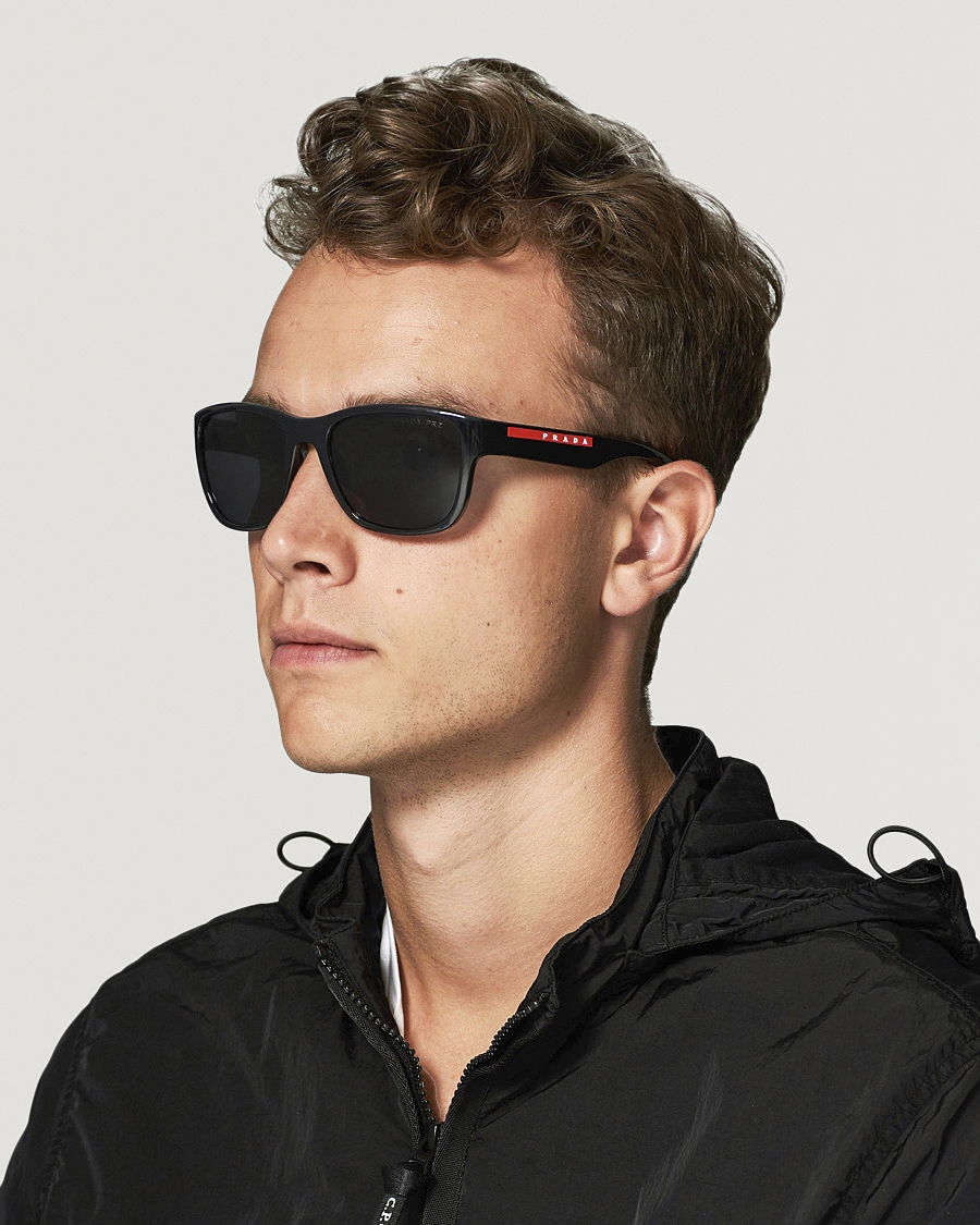 Herre | Prada Linea Rossa | Prada Linea Rossa | 0PS 01US Polarized Sunglasses Black