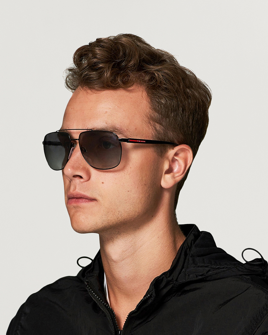 Herre | Prada Linea Rossa 0PS 55VS Sunglasses Black | Prada Linea Rossa | 0PS 55VS Sunglasses Black