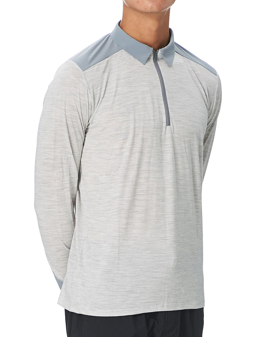 Herre | Gensere | Arc'teryx Veilance | Frame Long Sleeve Polo Light Grey Heather