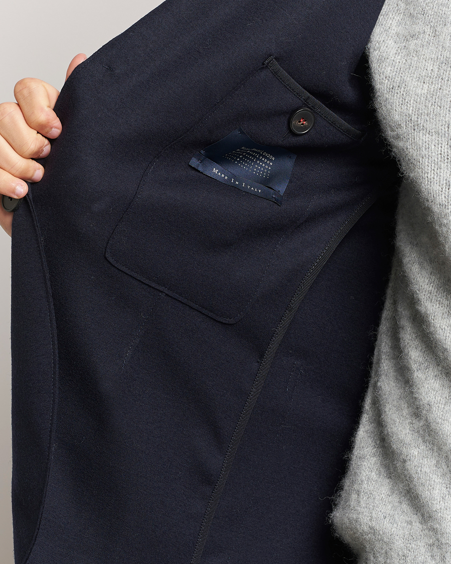 Herre | Dressjakker | Harris Wharf London | Two Button Vented Superfine Merino Blazer Navy