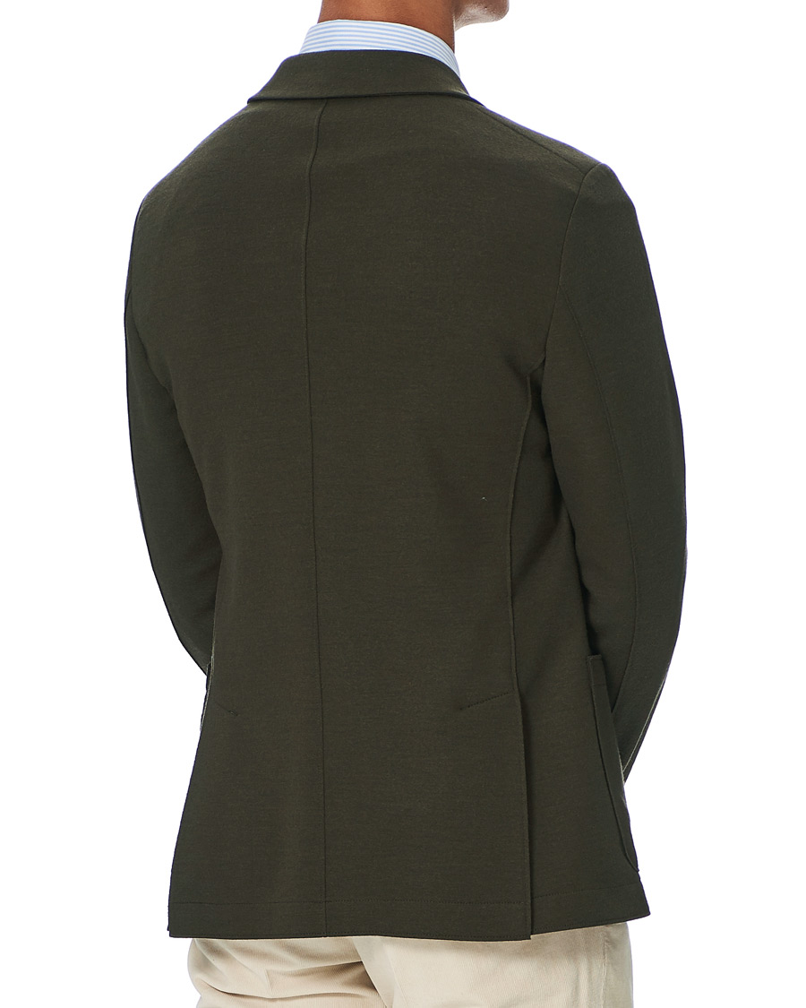 Herre | Dressjakker | Harris Wharf London | Two Button Vented Superfine Merino Blazer Moss Green