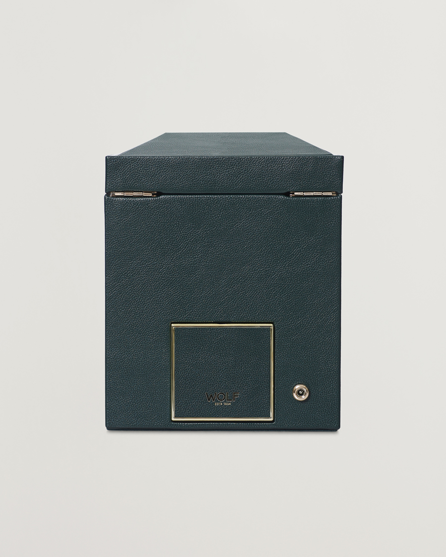 Herre | WOLF British Racing Green Single Watch Winder | WOLF | British Racing Green Single Watch Winder