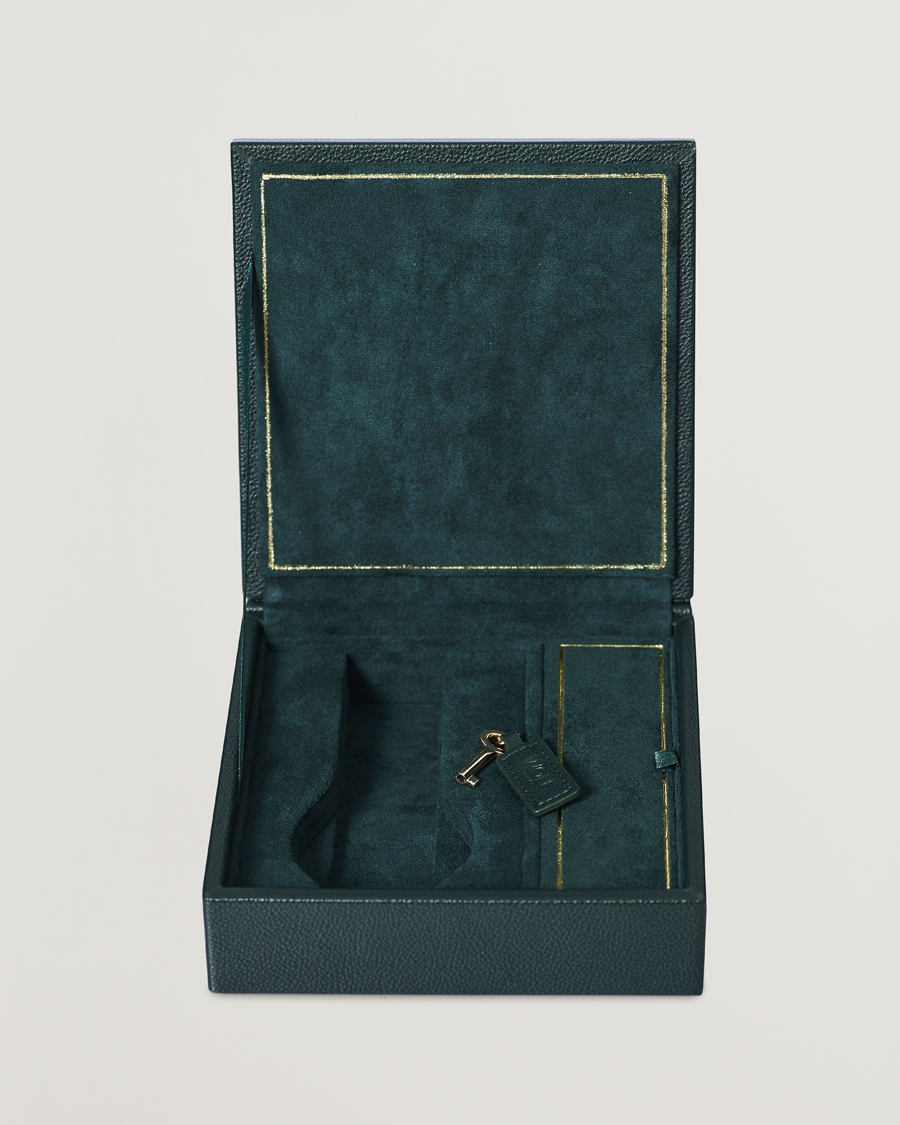 Herre | Oppbevaring klokker | WOLF | British Racing Green Double Watch Winder
