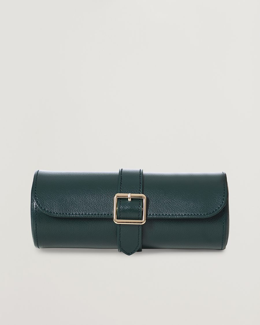 Herre | Klokke- og smykkeskrin | WOLF | British Racing Green Triple Watch Roll
