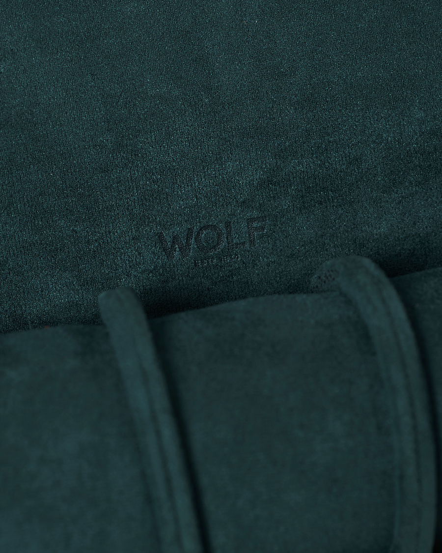 Herre | Klokke- og smykkeskrin | WOLF | British Racing Green Triple Watch Roll